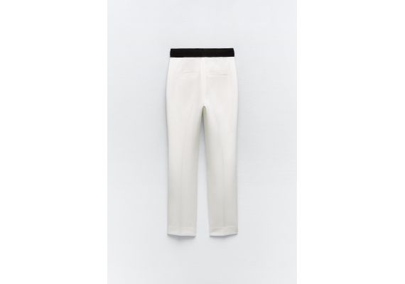 Zara Брюки jogger-waist , Цвет: Белый, Размер: S, изображение 8