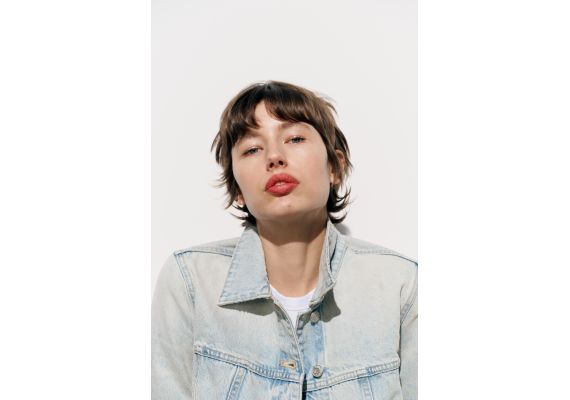 Zara Куртка trf denim jacket , Цвет: Синий, Размер: XS, изображение 4