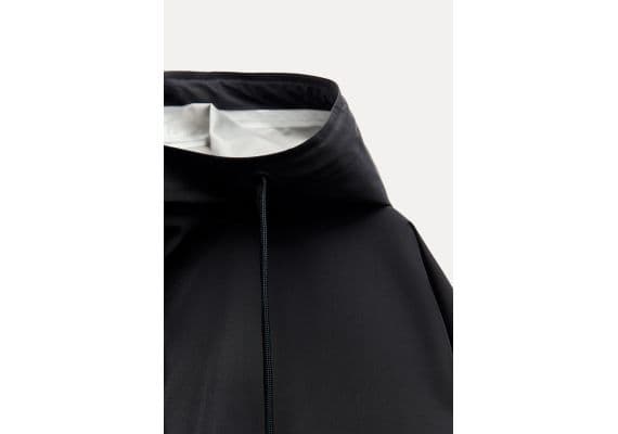 Zara Коллекция zw oversize short cape , Цвет: Синий, Размер: M-L, изображение 6