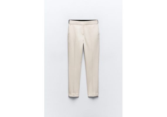 Zara Брюки jogger-waist , Цвет: Бежевый, Размер: XXL, изображение 7