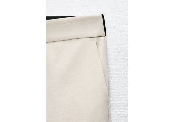 Zara Брюки jogger-waist , Цвет: Бежевый, Размер: XXL, изображение 9