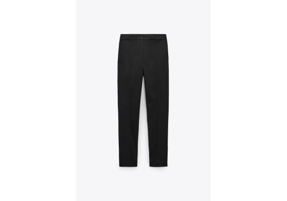 Zara Брюки с завышенной талией jogger-waist , Цвет: Черный, Размер: XXL