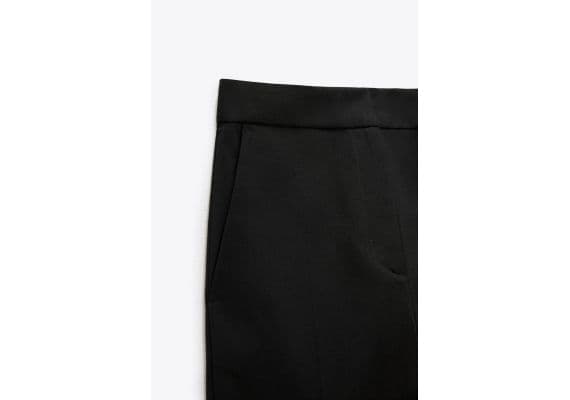 Zara Брюки с завышенной талией jogger-waist , Цвет: Черный, Размер: XXL, изображение 3