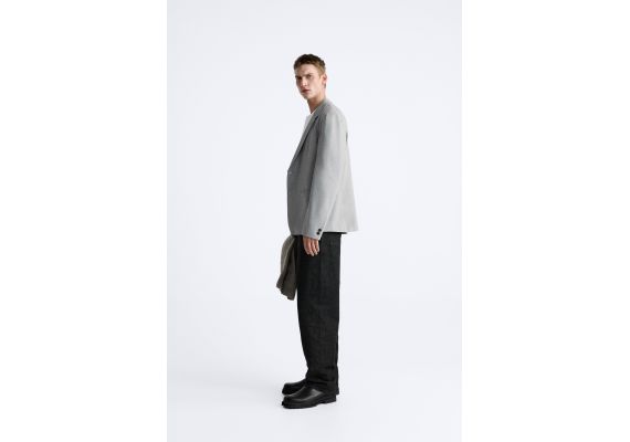 Zara   comfort blazer , Цвет: Серый, Размер: S (US S), изображение 4