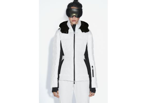 Zara Коллекция лыжных курток с technology recco® windproof and waterproof , Цвет: Белый, Размер: XS, изображение 2