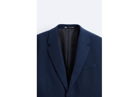 Zara   slim fit suit blazer , Цвет: Синий, Размер: EU 50 (US 40), изображение 10