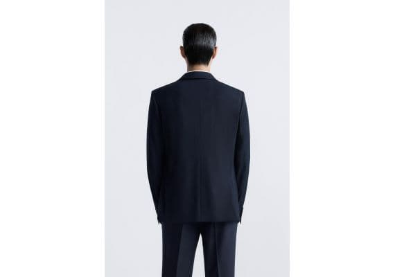 Zara   slim fit suit blazer , Цвет: Синий, Размер: EU 44 (US 34), изображение 3