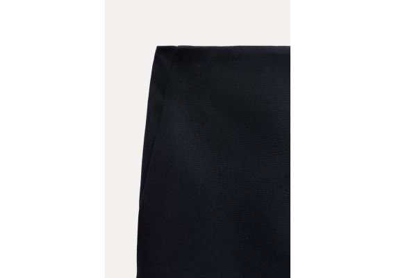 Zara   zw collection straight cropped trousers , Цвет: Синий, Размер: XS, изображение 5