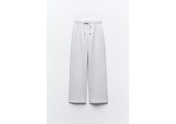 Zara  clean interlock plush straight-leg trousers , Цвет: Серый, Размер: XL, изображение 7