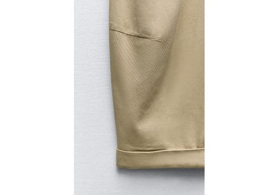 Zara   прямые брюки chino , Цвет: Бежевый, Размер: 34, изображение 6