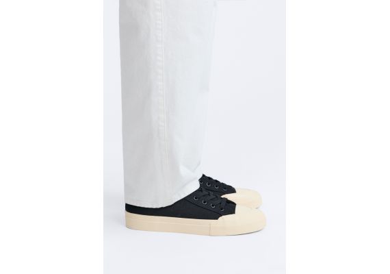 Zara Кеды canvas sneakers , Цвет: Черный, Размер: 39, изображение 2