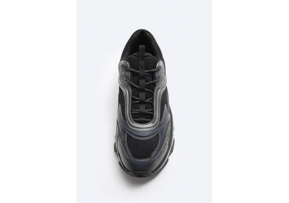 Zara Беговые кроссовки multi-piece running sneakers, Цвет: Черный, Размер: 39, изображение 5