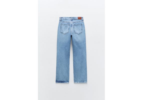 Zara   z1975 mid-rise straight jeans , Цвет: Синий, Размер: 32, изображение 6