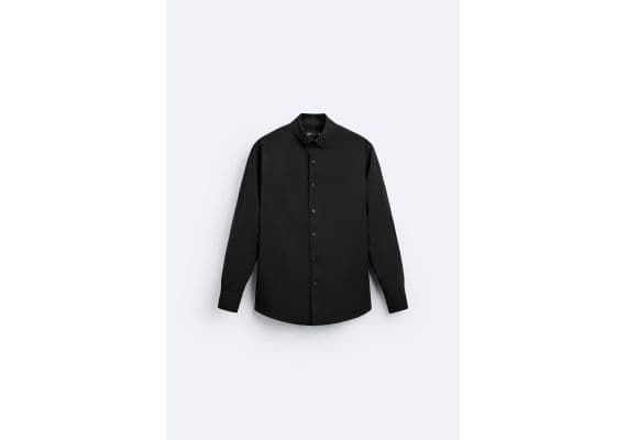 Zara Рубашка stretch shirt , Цвет: Черный, Размер: S (US S), изображение 7