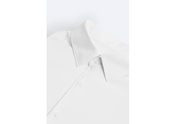 Zara Рубашка stretch shirt , Цвет: Белый, Размер: M (US M), изображение 11