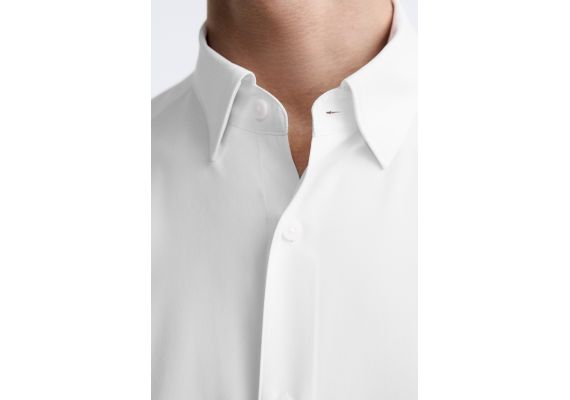 Zara Рубашка stretch shirt , Цвет: Белый, Размер: M (US M), изображение 6