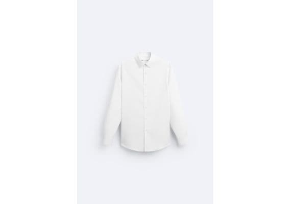 Zara Рубашка stretch shirt , Цвет: Белый, Размер: M (US M), изображение 7