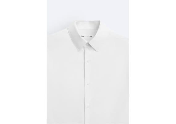 Zara Рубашка stretch shirt , Цвет: Белый, Размер: M (US M), изображение 9