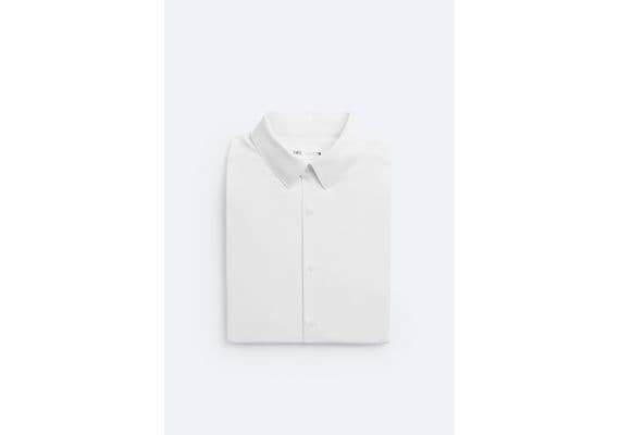 Zara Рубашка stretch shirt , Цвет: Белый, Размер: M (US M), изображение 10