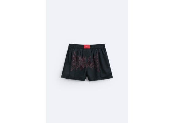 Zara   pack of 2 contrast poplin boxers , Цвет: С принтом, Размер: M, изображение 7