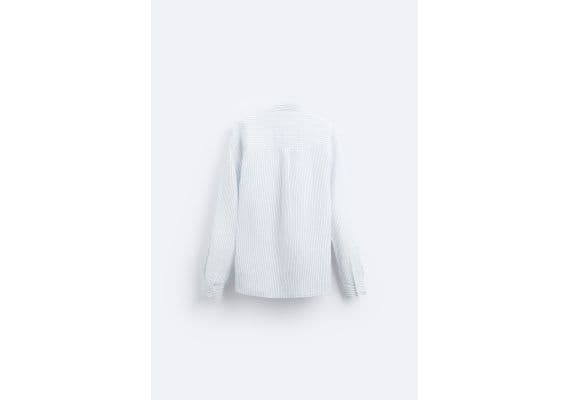 Zara Рубашка из смеси льна и хлопка , Цвет: multicolor, Размер: XL (US XL), изображение 8