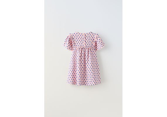 Zara Платье с джаккардовым узором , Цвет: Розовый, Размер: 1½ лет (86 см), изображение 2