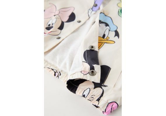 Zara Дождевик с капюшоном minnie mouse © disney, изготовленный из специальной водоотталкивающей ткани, Цвет: Бежевый, Размер: 6 лет (116 см), изображение 3