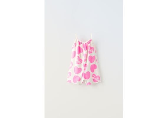 Zara   barbie™ mattel terry jumpsuit , Цвет: Розовый, Размер: 1½ лет (86 см)