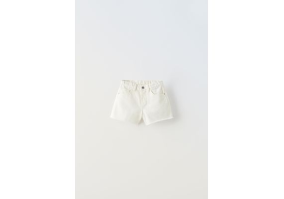 Zara Джинсовые шорты mom fit bermuda shorts , Цвет: Белый, Размер: 3 лет (98 см), изображение 2