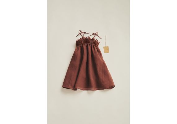 Zara Timelesz - платье из ремного рами , Цвет: Оранжевый, Размер: 1½ лет (86 см), изображение 2