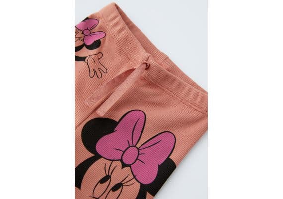 Zara Лосины с эластичным поясом и аппликацией спереди на шнурке minnie mouse © disney, Цвет: Оранжевый, Размер: 9-12 месяцев (80 см), изображение 3