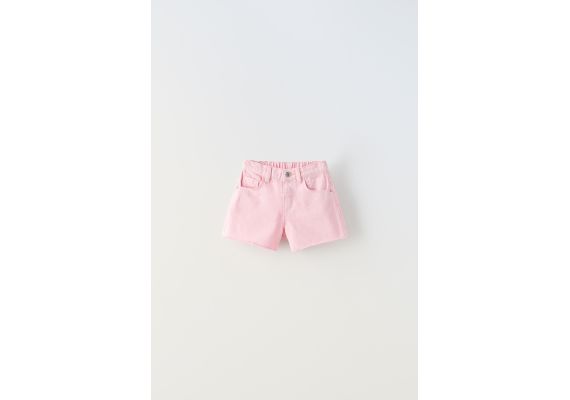 Zara   mom fit bermuda shorts , Цвет: Розовый, Размер: 3 лет (98 см)