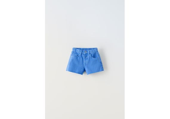 Zara Бермуды mom fit , Цвет: Синий, Размер: 3 лет (98 см), изображение 3