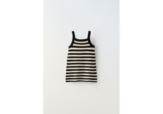 Zara Платье из полосатого трикотажа , Цвет: multicolor, Размер: 1½ лет (86 см), изображение 2