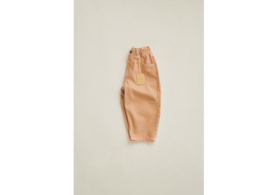 Zara Timelesz - брюки из твили в стиле balloon fit , Цвет: Оранжевый, Размер: 1½ лет (86 см)