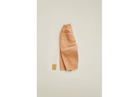 Zara Timelesz - брюки из твили в стиле balloon fit , Цвет: Оранжевый, Размер: 1½ лет (86 см), изображение 2