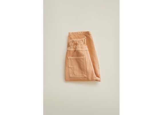 Zara Timelesz - брюки из твили в стиле balloon fit , Цвет: Оранжевый, Размер: 1½ лет (86 см), изображение 3