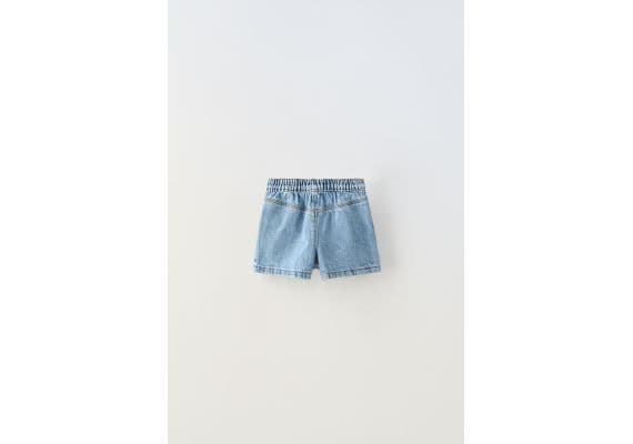 Zara   box pleat bermuda skort , Цвет: Синий, Размер: 4-5 лет (110 см), изображение 5