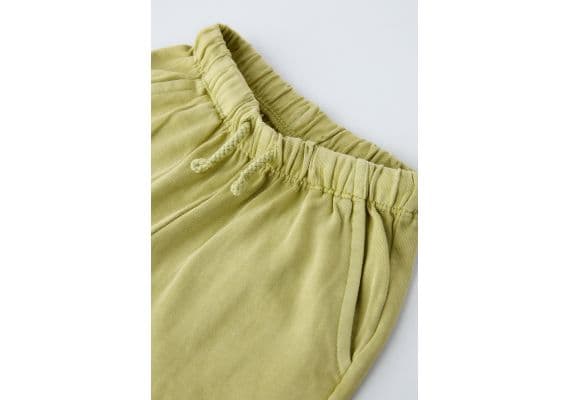 Zara   garment dyed jogging t-shirt and trousers co-ord , Цвет: Зеленый, Размер: 2 лет (92 см), изображение 4