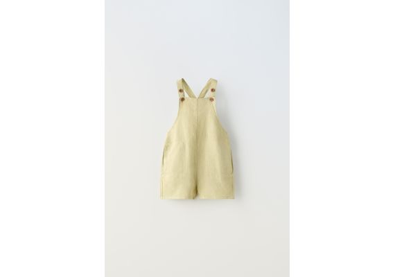 Zara Комбинезоны из льняной смеси , Цвет: Зеленый, Размер: 1½ лет (86 см)