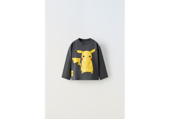 Zara Футболка pikachu pokémon™ , Цвет: Серый, Размер: 12-18 месяцев (86 см)