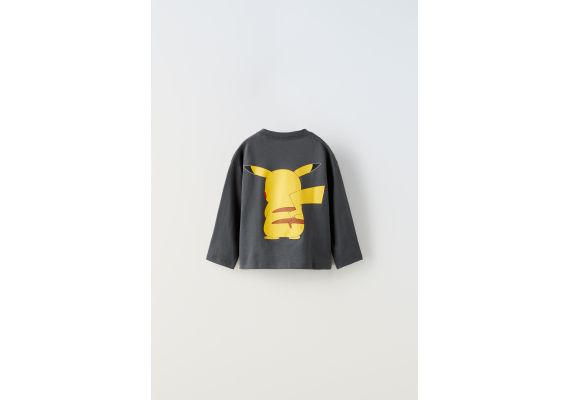 Zara Футболка pikachu pokémon™ , Цвет: Серый, Размер: 9-12 месяцев (80 см), изображение 2