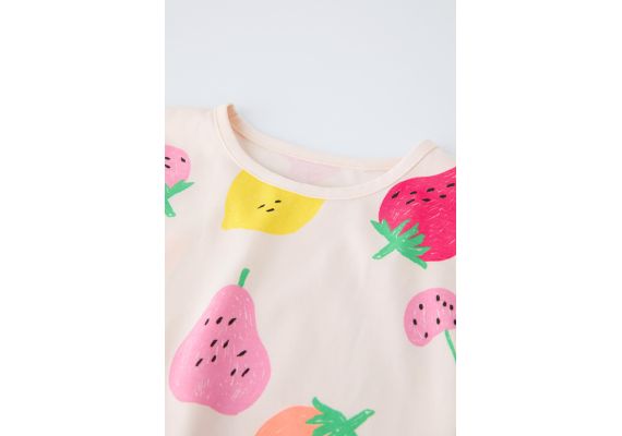 Zara Напечатанная футболка , Цвет: Розовый, Размер: 5 лет (110 см), изображение 4