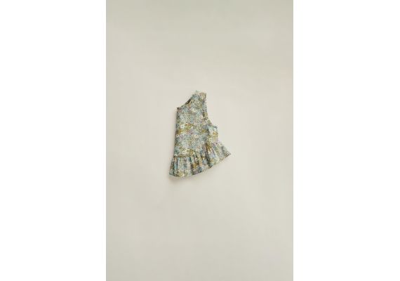 Zara Timelesz - ruffled floral top , Цвет: Зеленый, Размер: 1½ лет (86 см), изображение 5