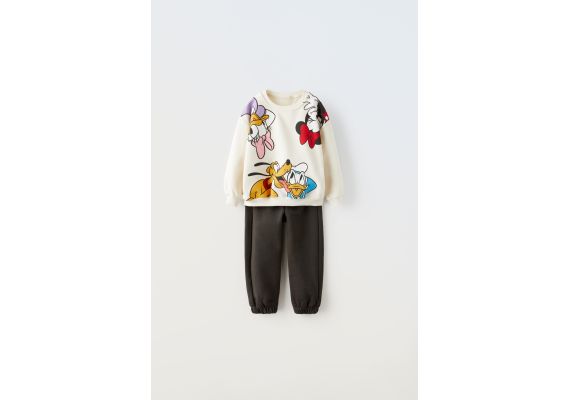 Zara   © комплект свитшота и джоггеров disney , Цвет: Бежевый, Размер: 3-4 лет (104 см)