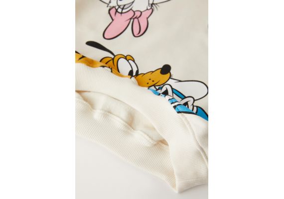 Zara   © комплект свитшота и джоггеров disney , Цвет: Бежевый, Размер: 3-4 лет (104 см), изображение 3