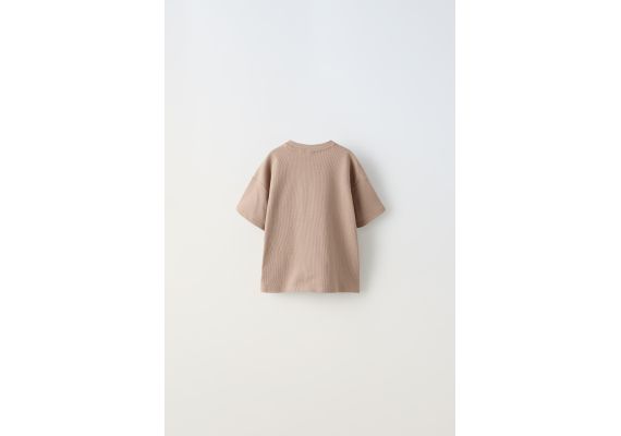 Zara  разделие 2-6 лет / одноцветная вафельная текстура co-ord , Цвет: Коричневый, Размер: 2 лет (92 см), изображение 4