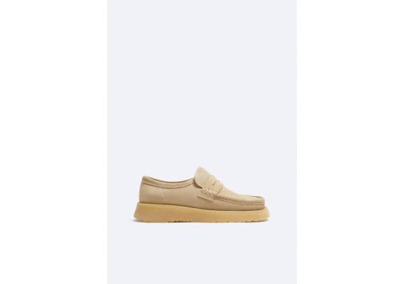 Zara Кожаные мокасины clarks® x zara , Цвет: Бежевый, Размер: 41