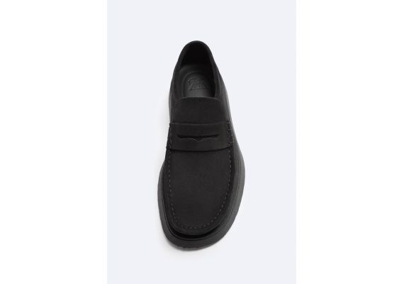 Zara Обувь clarks® x zara лоферы из кожи, Цвет: Черный, Размер: 38, изображение 3