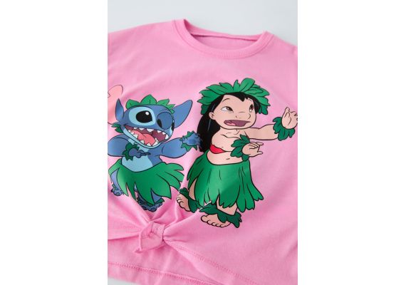 Zara Футболка и бермуды в стиле lilo & stitch © disney , Цвет: Розовый, Размер: 4 лет (104 см), изображение 3